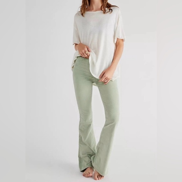 We The Free Pants - We The Free Flare Penny Corduroy Jean Pants Woman Size 28